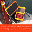 Portable Fishing Live Bait Box Earthworm Red Worms Fishing Lure Case Accessories