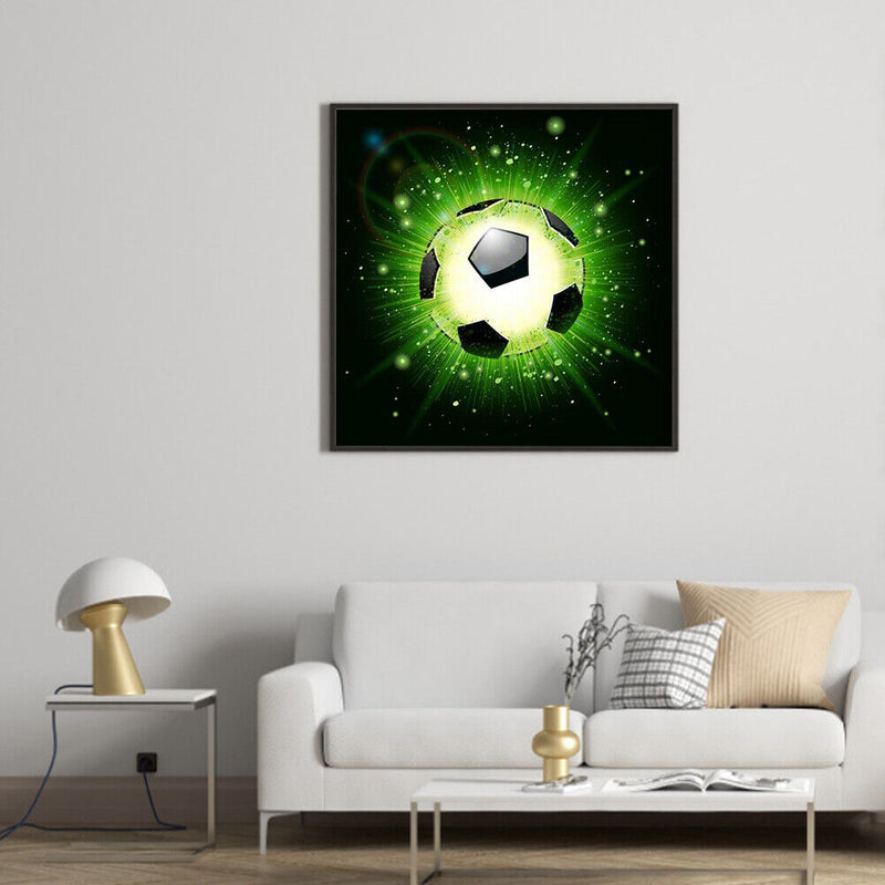 5D DIY Diamond Painting football Full Round Rhinestones Mosaic Home Decor