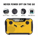 AM/FM/WB Solar Charging Hand Crank 2500mAh Power Bank Emergency Radio