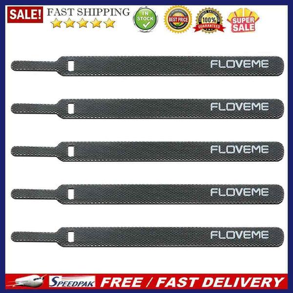Floveme 5pcs 14cm Cable Organizer Belts Wire Winder for Earphone Mouse USB