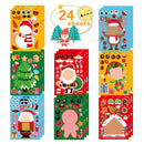 24 Sheets Christmas Decor Stickers DIY Gift Bags Boxes Decoration Paper Labels~