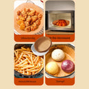 50pcs Steaming Basket Mat Air Fryer Steamer Liners Baking Cooking Oil Paper M