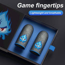 1 Pair Gaming Finger Sleeve Luminous Fingertips Cover Cots for PUBG (Pink)