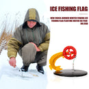 2pcs Ice Fishing Flag Marker Rod Tip-Up Pole Flag Outdoor Fishing Accessories