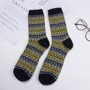 Color Autumn and Winter Men Thermal Socks Warm Socks Wool Socks Ethnic Style