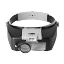 10X Headband LED Magnifying Glasses Magnifier Loupe Jewelry Reading (Grey) Newly