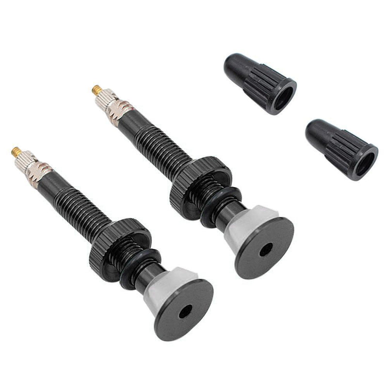 MTB Road Bike Extender Valves 1 Pair Bicycle Aluminum Tubeless Presta Valve S