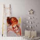 Acrylic Painting By Numbers DIY Mother Son Drawing Hand Painted Wall Pictur