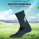 Bike Reflective Socks Moisture Wicking Sweat Absorption Night Riding Socks Ly
