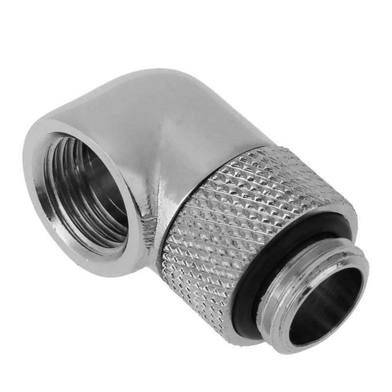1pc G1/4 Thread 90 Degree Rotary Tube Adapter for PC Water Cooling System Newly