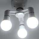 3PC 3 in 1/4 in 1/5 in 1 E27 to E27 Base Socket Splitter LED Light Lamp (B)