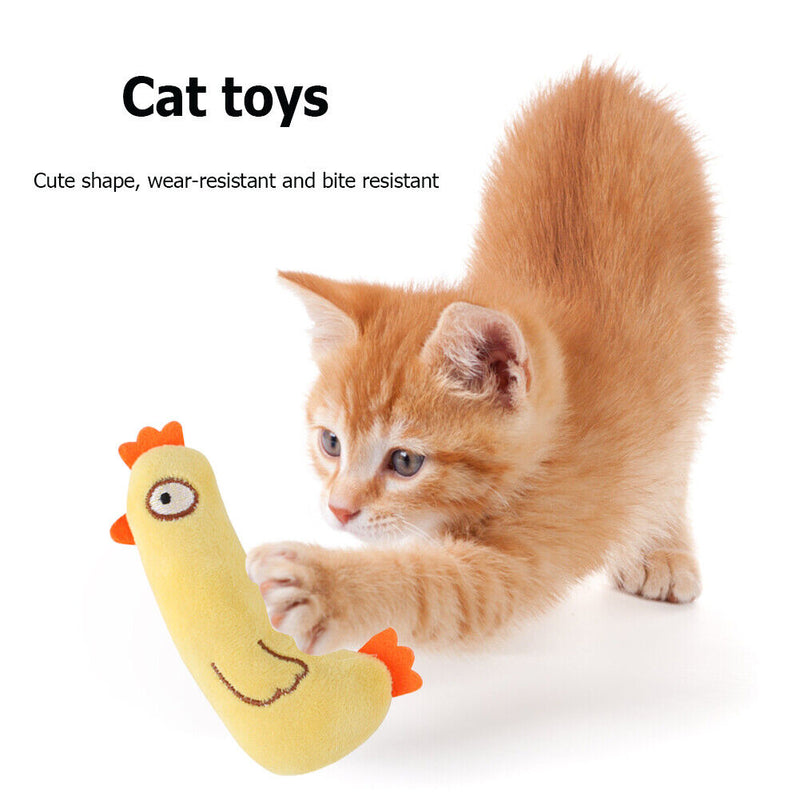Plush Dog Toys Animal Cats Chew Bite Pet Sound Interactive Toys (Chicken) Newly