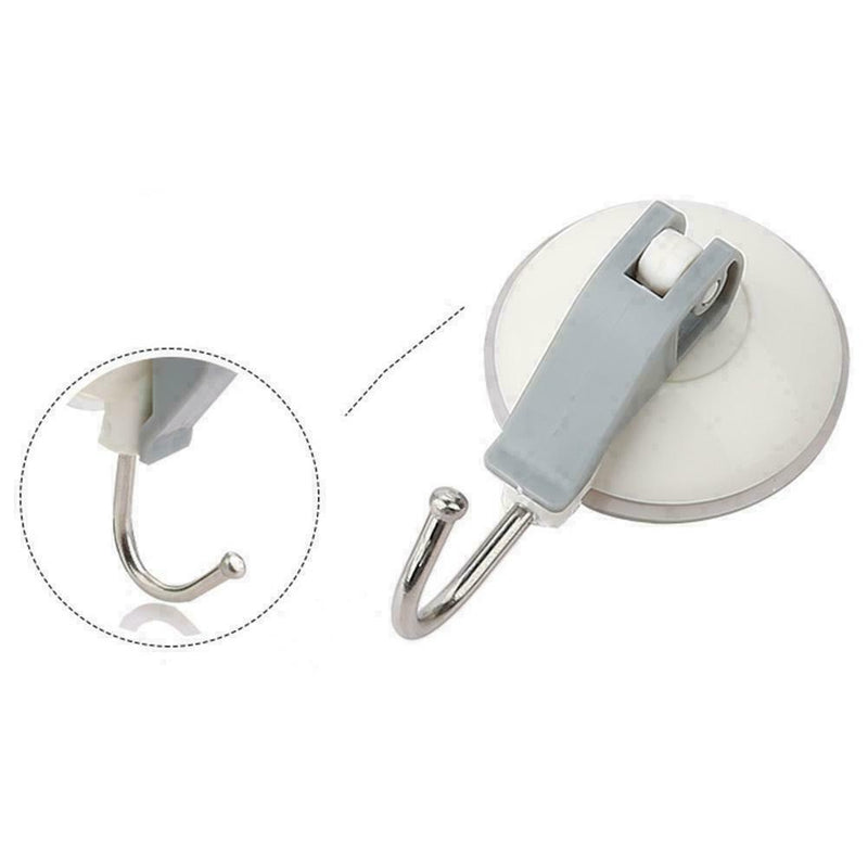 2X Heavy Duty Lever Suction Cup Hooks Bathroom/kitchen Holders Sucker 2KG best