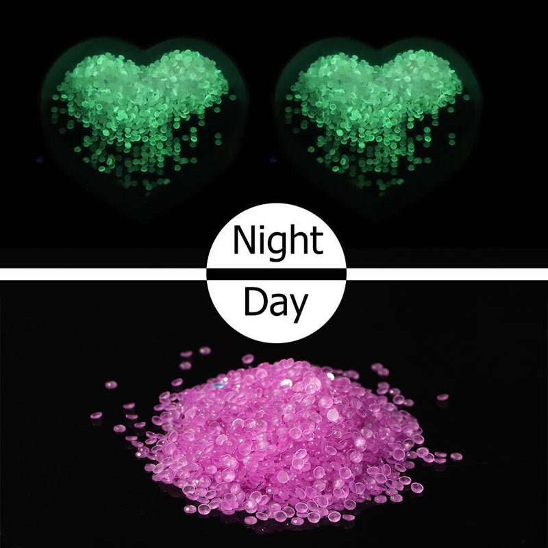 15g/Bag DIY Round Diamond Glow-in-the-Dark Kit Replacement Luminous Rhinest