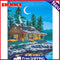 Diamond Embroidery Picture DIY Lake House Special-Shaped Diamond Painting Kit