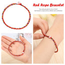 Bohemian Gift For Couple Red Rope Bracelet Jewelry Gifts Hand-woven Bracelet