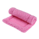 Plush Pet Hamster Cushion Mat Squirrel Warm Blanket Guinea Pig Bed(Pink) Newly