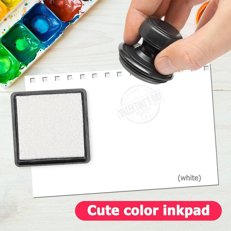 Fingerprint Square Inkpad for DIY Scrapbook Card Paper Craft Stamp (White) Newly