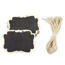 School Supplies Hemp Rope Price Tags Blackboard Chalkboard Message Labels