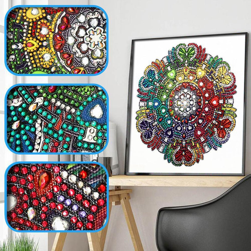 5D DIY Special-shaped Diamond Painting Circle Cross Stitch Wall Art (R8202)