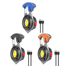 Multifunction COB LED Flashlight Camping Screwdriver Keychain Lamp (Orange)