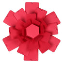 3pcs Explosion Box Hexagonal DIY Photo Album Scrapbooking Box Gift (Red)