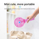 Folding Handheld Desktop Summer Cooling Fan for Travel Office Dorm (Pink)