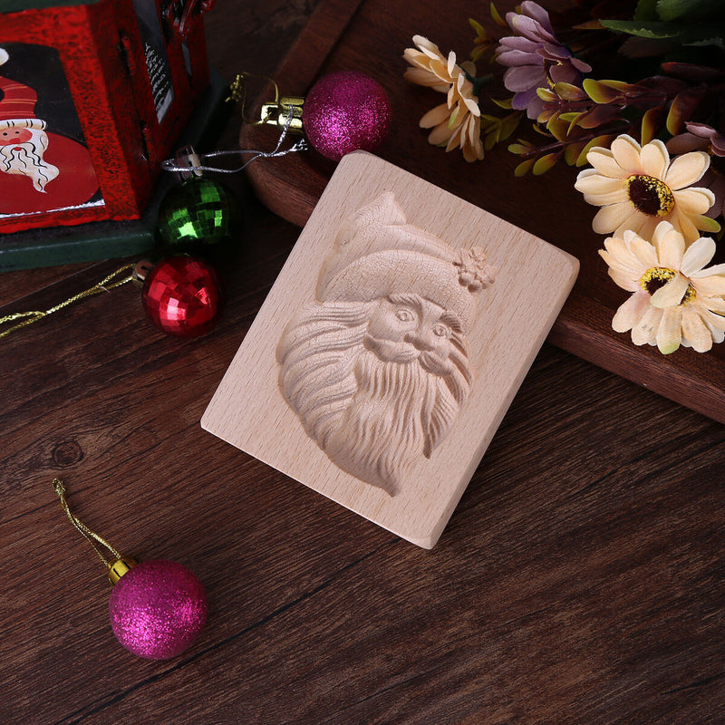 Wooden Cookie Mold Kitchen DIY Cookie Stamp Cake Decorating Embossing Craft