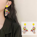 Mosaic Diamond Earrings DIY Painting Kit Drill Ear Dangles Jewelry (EH02) Newly