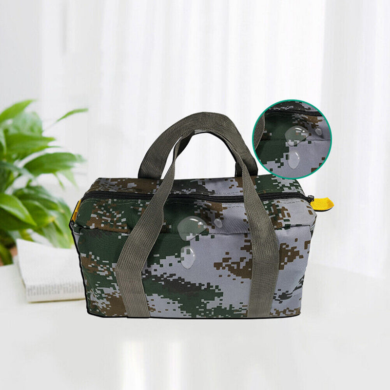 Tool Bag Camouflage Canvas Electrician Toolkit Waterproof Pouch (14 in) Newly