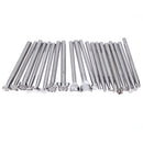 25PCS/Set Manual Leather Carving Stamp Hammer Embossing Beveler Tools Kit