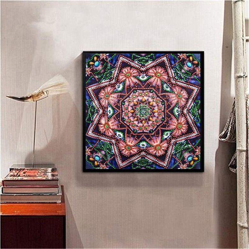 5D DIY Special Shaped Diamond Painting Mandala Cross Stitch Kits Home Wall Decor