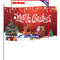 Christmas Flag - Foldable Vivid Color Merry Christmas Flag with Metal Grommets