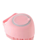 Soft Pet Dog Bath Shower Shampoo Brush SPA Massage Clean Scrubber (Pink)