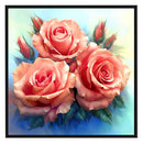Full Cross Stitch Art Painting 11CT Stamped Flowers Embroidery DIY Wall Ornament