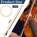 2 Hank 74cm Mongolian Violin/Viola Bow Hair Horsehair Rehair Replacement Z E6B4