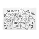 2pcs DIY Silicone Transparent Seals Stamps+Cutting Die for Album (MS-683)