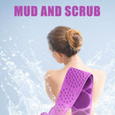 Double-side Silicone Bath Brush Wash Scrub Massage Shower Scrubber (Purple)