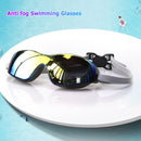 Large Frame Adults Swimming Eyewear Waterproof HD Anti-fog Swim Diving Goggle