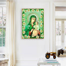 5D DIY Diamond Painting Virgin and Girl Full Round Drill Craft Mosaic Rhinest