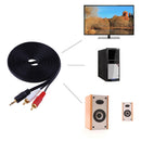 3.5mm Audio Cable Connector 2RCA Lotus One Point Two Speaker AV Cable(1.5m)