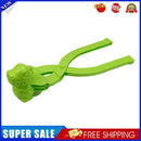 Dinosaur Snowball Maker Clip Outdoor Winter Snow Sand Mold Fun Toys (Green)