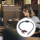 3.5mm Male to 2RCA Female Jack Stereo AUX Audio Cable for DVD Player Amplifier