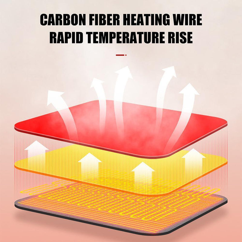 Electric Heating Socks Winter Foot Warmer for Snow Camping Hiking Skiing (Pink)