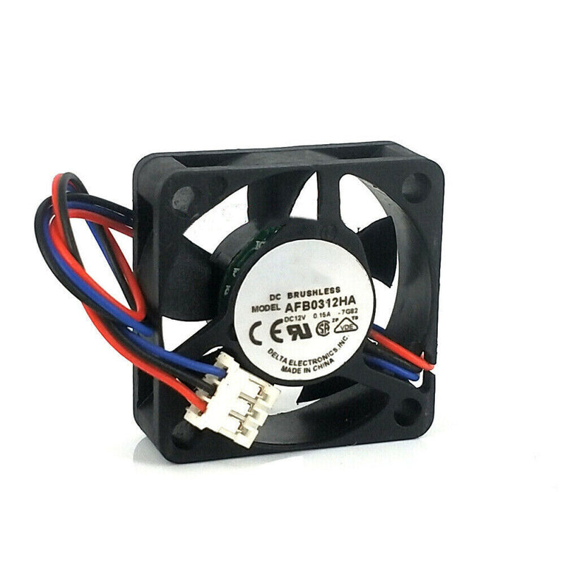 Delta AFB0312HA 12V 0.15A 3pin 30*30*10mm Server Square Cooling Fan