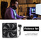TEUCR Computer Case Fan (Fixed Speed with1 Large D Port and 1 Large 4Pin)