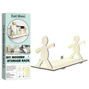 Creativity Kitchen Shelf Mobile Stand Home Wooden Bracket V6P8