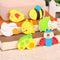 12PCS Wood Cute Fridge Magnet Alphabet Animal Early Educational Baby Kids I0C6