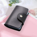 Solid Color 12 Slots Card Holder Wallet Women Men Business Cards Bags (5)