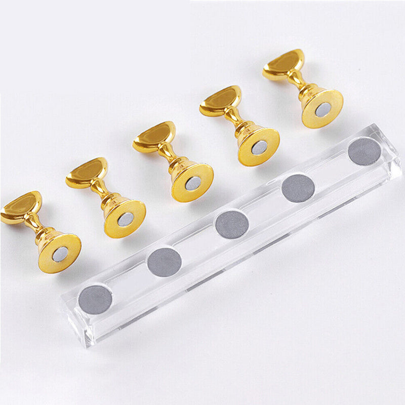 5pcs Nail Art Practice Display Stand Chess Board for Polish Gel Color Chart